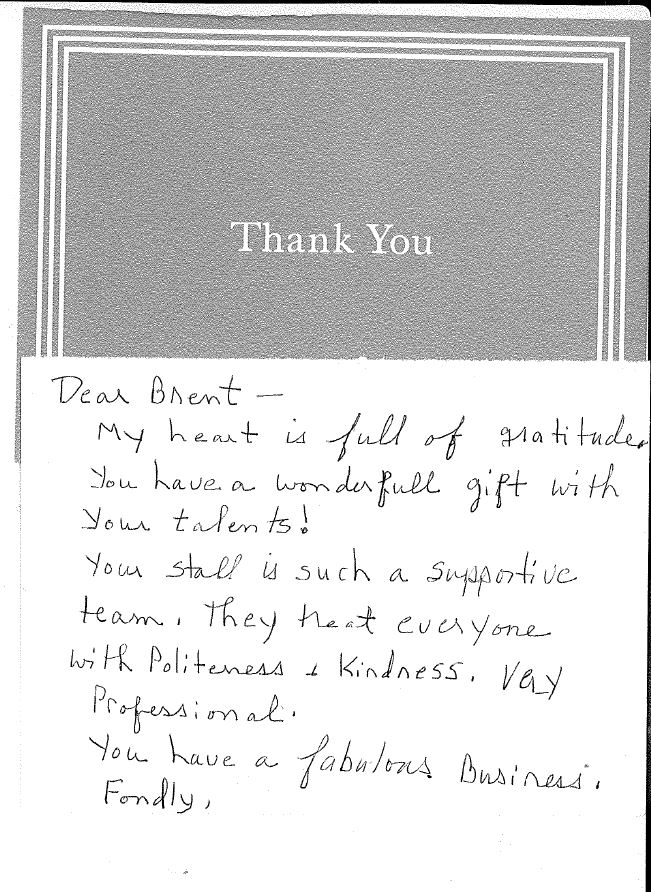 Thank you Note