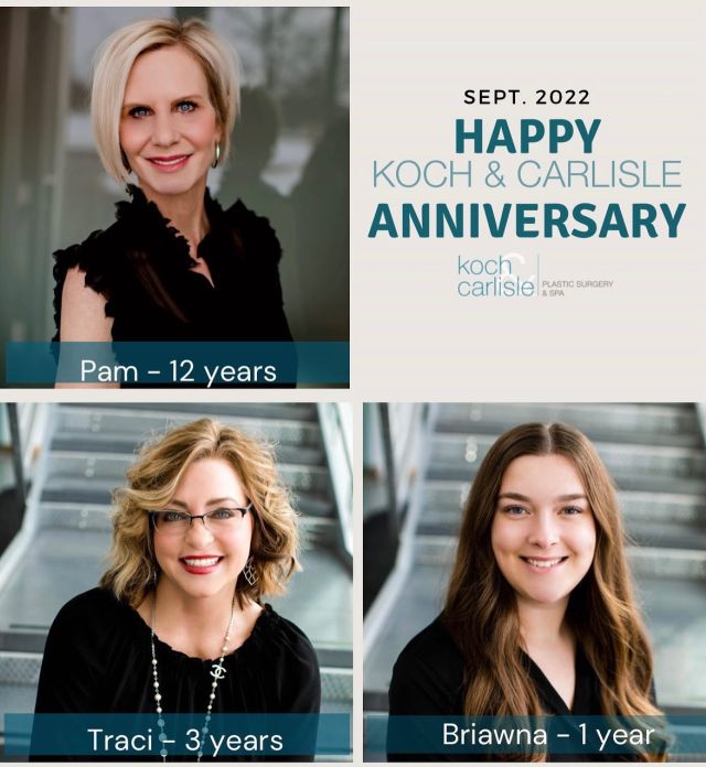 Briawna, Pam, and Traci – congratulations on your September work anniversaries!
 
What a talented trio to celebrate this month. Hardworking, dedicated, and loved tremendously.
 
Thank you for your all that you do for our patients, the practice, and the team.
 
Congratulations on this milestone!
