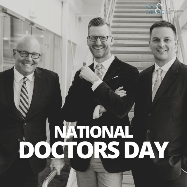 𝑯𝒂𝒑𝒑𝒚 𝑵𝒂𝒕𝒊𝒐𝒏𝒂𝒍 𝑫𝒐𝒄𝒕𝒐𝒓𝒔 𝑫𝒂𝒚!

Today we celebrate our three amazing doctors: Dr. Brenton Koch, Dr. Cody Koch, and Dr. Michael Carlisle! ❤ These three are loved very much by their patients and our staff!

If you haven't been to Koch & Carlisle Plastic Surgery, we'd love to share a few facts about our doctors.

𝐃𝐫. 𝐁𝐫𝐞𝐧𝐭𝐨𝐧 𝐊𝐨𝐜𝐡 graduated from the University of Iowa College of Medicine, where he received numerous honors, including the Hancher-Finkbine Medallion for outstanding academic leadership contributions to the University of Iowa College of Medicine. He also earned the American Medical Association National Leadership Achievement Award, presented to only 20 recipients nationally.

𝐃𝐫. 𝐂𝐨𝐝𝐲 𝐊𝐨𝐜𝐡 completed his undergraduate and pre-medical education at Drake University, graduating summa cum laude. He continued his education at the renowned Mayo Medical School and Mayo Graduate School in Rochester, Minnesota, where he was 1 of only 2 people in his class to earn combined MD and Ph.D. degrees.

𝐃𝐫. 𝐌𝐢𝐜𝐡𝐚𝐞𝐥 𝐂𝐚𝐫𝐥𝐢𝐬𝐥𝐞 completed 8 years of exceptional surgical training, including plastic surgery training at the world-renowned Cleveland Clinic after receiving his medical degree. He has training and experience in plastic surgery techniques that are not available everywhere. He has authored several scientific papers on plastic surgery topics and has traveled to teach his techniques to surgeons around the country.

More information about each doctor can be found on our website: www.kochandcarlisle.com