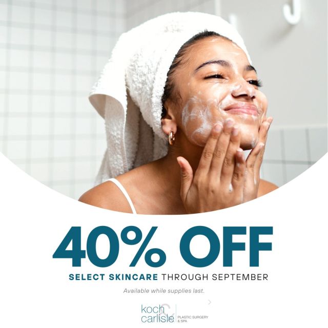 40% 𝑶𝒇𝒇 𝑺𝒆𝒍𝒆𝒄𝒕 𝑺𝒌𝒊𝒏𝒄𝒂𝒓𝒆!

For the rest of the month, enjoy 40% off select skincare as we make room for something new!

This bundle includes select cleansers, skincare  sets, eye creams, vitamin-c, and more! These products are available while supplies last. 

Stop in today or call our office to secure your products: 515-277-5555.