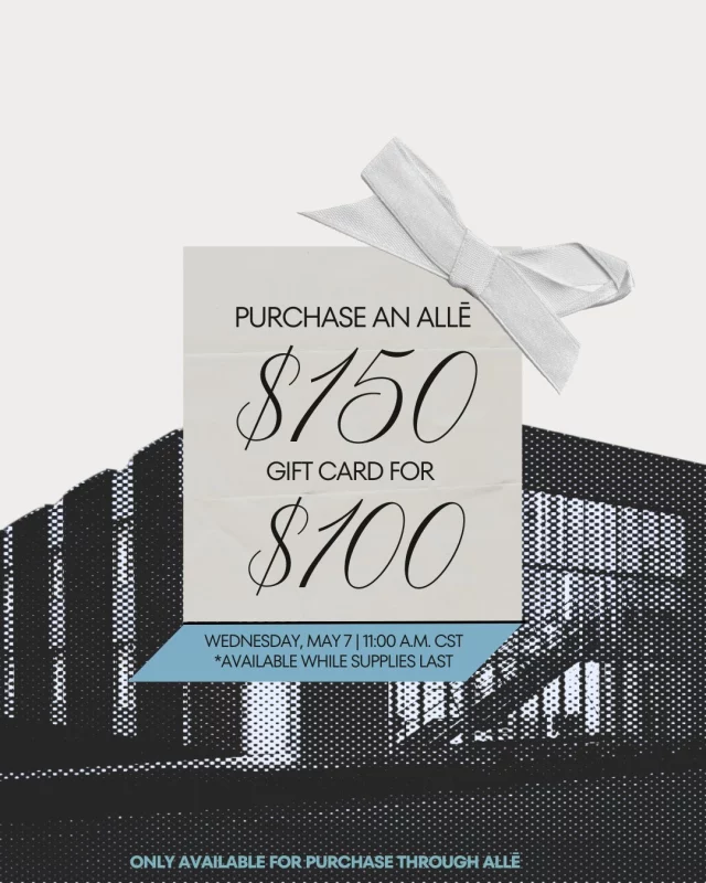 🩵 Allē gift card sale: 11 a.m. today! 

Be sure to log into your Allē account to claim Allē's "Mother's Day" gift card offer:
➡ "Buy $150 Allē gift card for $100"

Allē's gift card sale begins at 11 a.m. on Wednesday, May 7, and is available to all Allē members while supplies last. Note: gift cards can only be purchased through Allē.

Not an Allē member? Sign up for free today: https://alle.com/registration