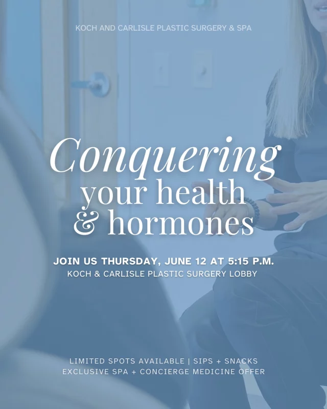 ..And we're back! 🩵👏

Join us on Thursday, June 12 at 5:15 p.m. for an intimate, informative event with Dr. Katie.

Finding it difficult to shed unwanted weight, get back into your sleep routine, or find yourself experiencing a decrease in your libido? Dr. Katie is here to help!

Attendees can enjoy sips, snacks, and exclusive spa and concierge medicine offers. Limited seats available at this event!

RSVP by clicking on the link below:
https://lp.constantcontactpages.com/ev/reg/dzdea7v