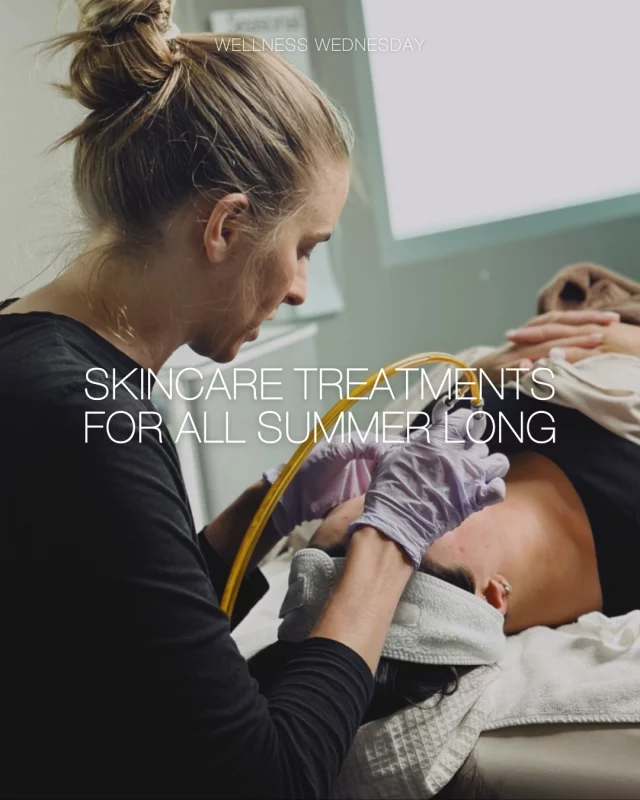 Sunny weather is the perfect time to enhance your skincare routine, not abandon it!

Whether you're getting ready for an upcoming event or vacation - there are many ways to continue achieving stellar skin all summer long. 

A few of our favorite, no-downtown treatments: 
🩵Hydrafacial | hydrating, cleansing and creates a beautiful glow
🩵DiamondGlow | exfoliating, extract impurities, custom serums
🩵Dermaplane | removes facial hair, exfoliating, enhances product absoprtion
🩵ClearSilk | reduce redness, improve skin tone and texture, minimize pores

💧Bonus: add an IV to your service to an extra boost of vitamins and hydration! 

Not sure which treatment is the best for you? Our clinical aestheticians would love to meet with you.

Schedule your next spa appointment by reaching out to our office:
🤍 Click the link in our bio to inquire online
➡ Speak with a team member | 515-277-5555