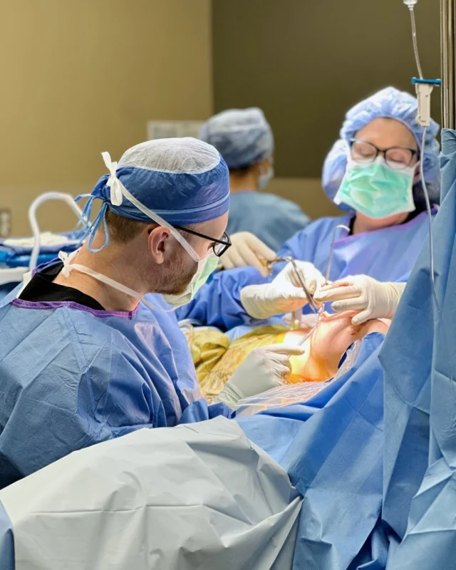 📸: Dr. Carlisle working on a breast augmentation case at West Lakes Surgery Center 

During your breast augmentation consultation with Dr. Carlisle, you have the opportunity to get sized for implants, allowing for a better understanding of your desired outcome. 

The sizing is done using a Volume Sizing System, which creates a more realistic preview of your new size on YOUR body. A series of soft, sterilized silicone inserts will be placed over your breasts inside a sports bra until your desired proportions are achieved.

This is beneficial as it allows you to see how the new size looks on YOUR body when choosing an implant size. This system has been shown to increase the likelihood of size satisfaction over computer-generated images, which can be confusing. 👏

Dr. Carlisle is currently accepting new patients interested in breast augmentation at Koch & Carlisle Plastic Surgery & Spa. Interested in learning more?
➡ Speak to a member of our team: 515-277-5555
➡ Click the link in our bio to inquire online.