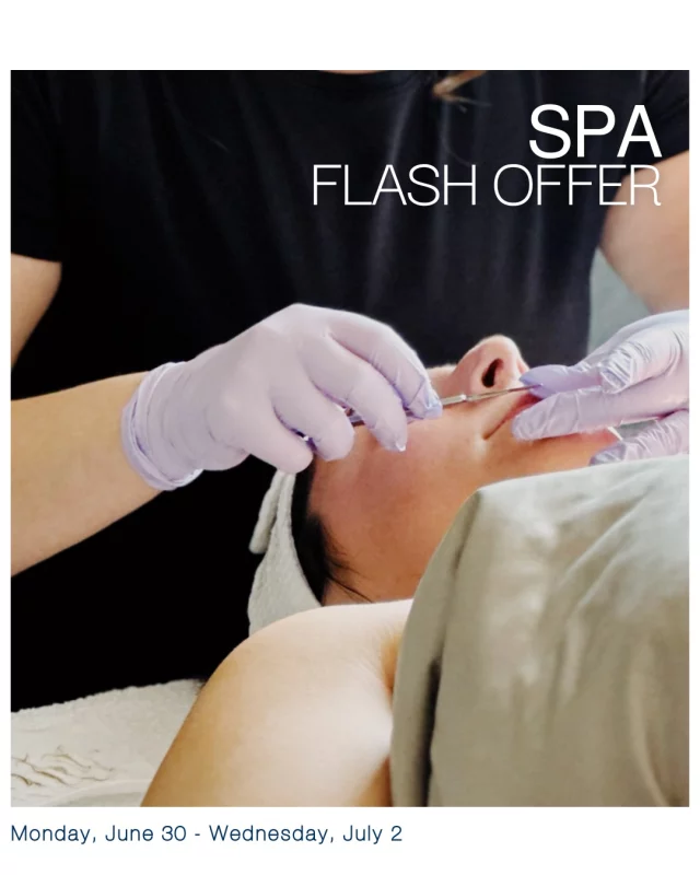 SPA FLASH OFFER

Reserve a DiamondGlow or ClearSilk opening at our spa next week and receive a complimentary Dermaplane add-on!

Call or message us to claim a morning or afternoon appointment: 

Monday, June 30
🩵 Allison - 2:30 p.m.

Tuesday, July 1
☀️ Emily - 11:15 a.m.
☀️ Ellen - 11:30 a.m.
🩵 Ellen - 3:15 p.m.

Wednesday, July 2
☀️ Allison - 8:30 a.m.
☀️ Briawna - 8:30 a.m.
☀️ Elise - 9:00 a.m.
☀️ Briawna - 11:00 a.m.
🩵 Allison - 12:00 p.m.
🩵 Allison - 1:00 p.m.
🩵 Elise - 3:00 p.m.

This offer is available on the following appointments while supplies last. 

Interested in learning more? Speak to a member of our team by calling Koch & Carlisle Spa: 515-277-5555 | press “2” for our spa
