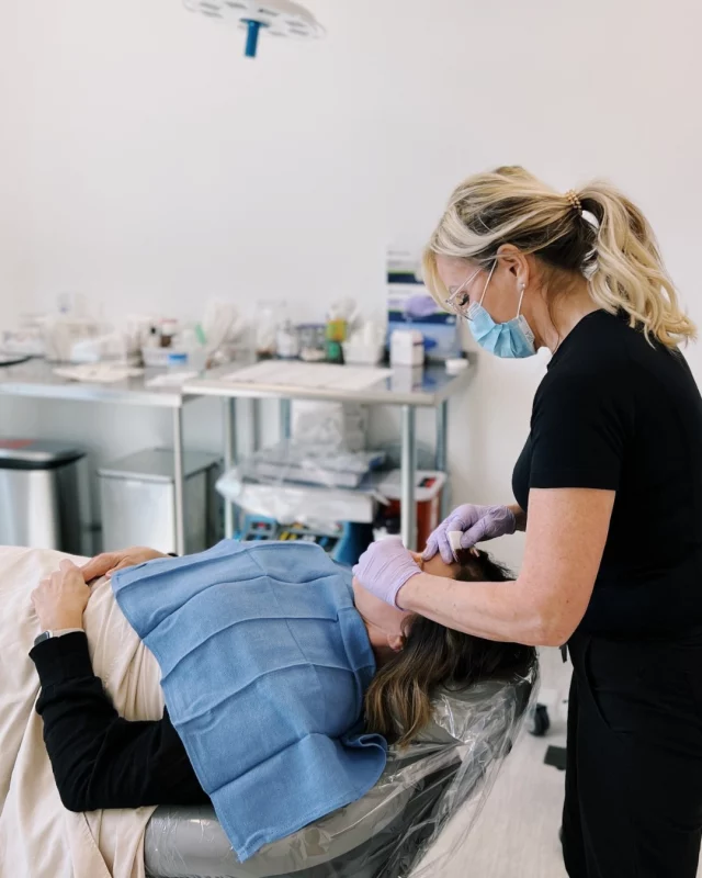 📸: A glimpse behind the scenes of our patient being prepped for her upper blepharoplasty (upper eyelid) surgery at our in-office operating suite. 

Our in-office operating suite has been used to preform many our facial surgeries using local anesthesia, including:
➡ S-Lift or facelift
➡ Blepharoplasty or eyelid surgery (upper, lower, or both)
➡ Facial liposuction 
➡ Earlobe repair

During your in-person consultation, your doctor will spend a great deal of time with you, discussing your goals, concerns, and physical and lifestyle considerations. 

He will listen intently to what you have to say, and together the two of you will develop the best approach to your treatment. 

Interested in scheduling an in-person consultation with one of our board-certified plastic surgeons? We would be happy to help you with this process:
🩵 Request a consult online |https://www.kochandcarlisle.com/consultation-mobile/
🩵 Speak with a member of our team | 515-277-5555