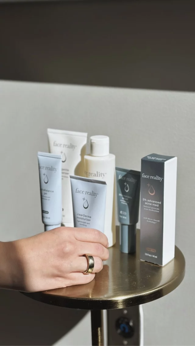 Koch & Carlisle Spa is now offering a 6-month customized Acne Protocol, built around Face Reality—our brand-new skincare line designed to target and treat acne.💙

If you have been struggling to find a solution for acne, our new Acne Protocol is for you.

This 6-month-long program includes a curated selection of @facerealityskincare products, a 6-month supply of Nutrafol, and a series of LED light and ClearSilk skincare treatments. 

With this protocol, you will periodically check in with your aesthetician to consult over your progress as well as any adjustments to your regime. 

If you are interested in learning more about our acne protocol - we are happy to help!
➡️ Schedule a complimentary skincare consultation today: 515-277-5555, press “2” for our medical spa